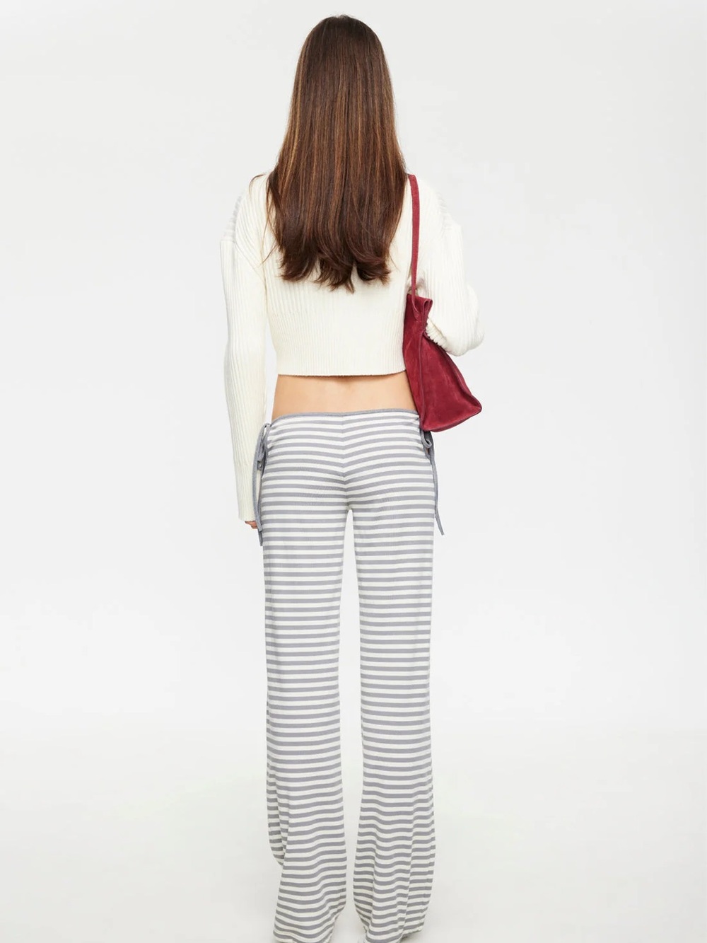 LIONESS | BLOOM TIE PANT | ASH STRIPE | 1K - Picture 4 of 4